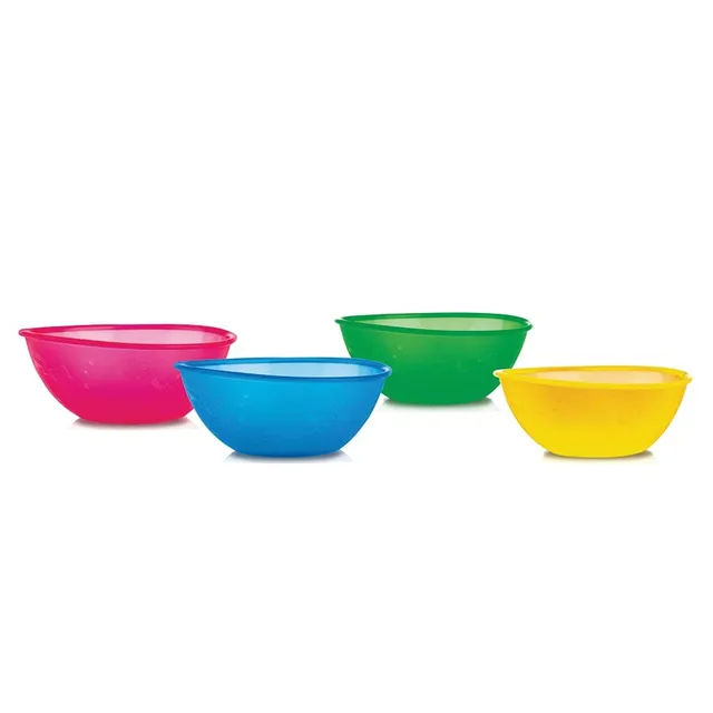 nuby-scodella-in-polipropilene-set-da-4-ciotole-per-alimentazione-bambini-da-9-m image 1