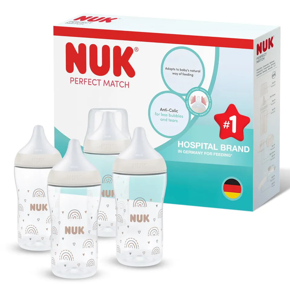 nuk-perfect-match-biberon-3-mesi-260-ml-biberon-anti-coliche-con-indicatore-temp image 1