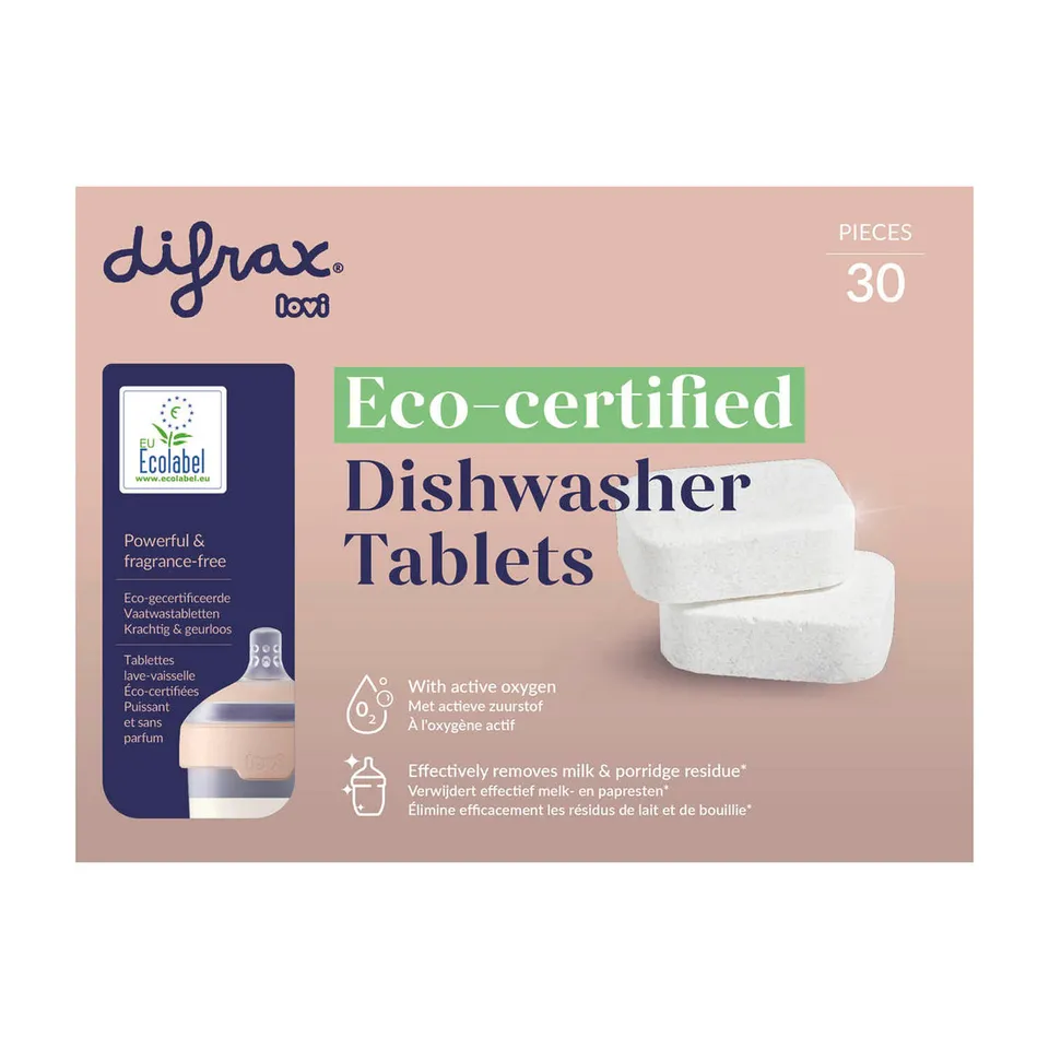 difrax-eco-pastiglie-lavastoviglie-sicure-per-biberon-e-tettarelle image 1