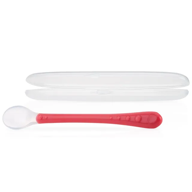 nuby-cucchiaio-in-silicone-morbido-con-contenitore-igienico-manico-easy-grip-13- image 1