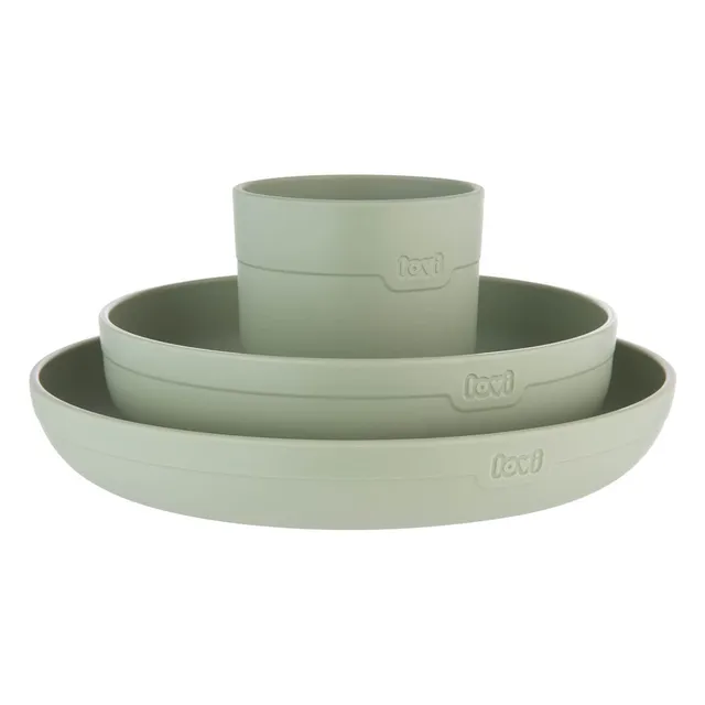 difrax-lovi-set-pappa-con-bicchiere-piatto-ciotola-e-bicchiere-aperto-svezzament image 1
