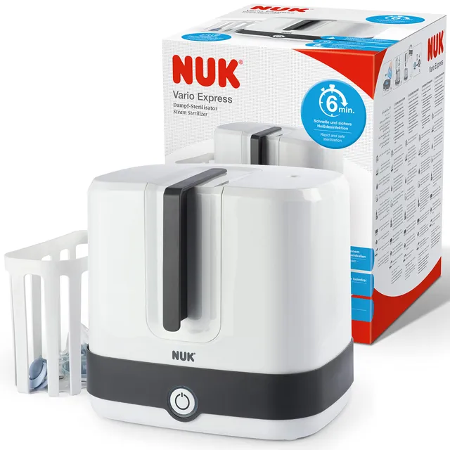 nuk-vario-express-sterilizzatore-a-vapore-elettrico-per-biberon-6-biberon-in-6-m image 1