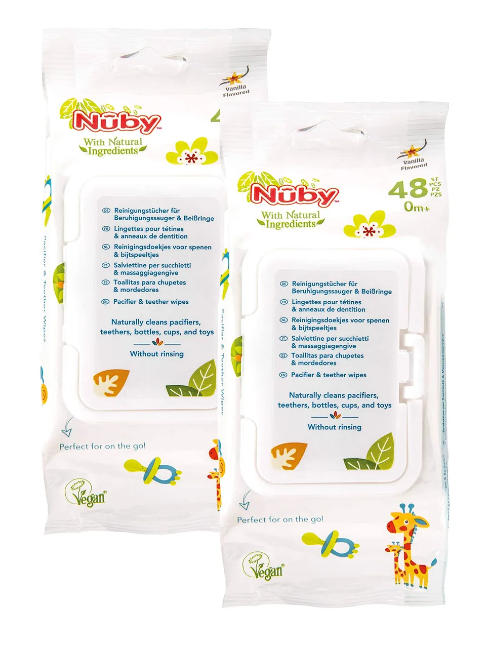 nuby-salviettine-umidificate-per-ciucci-e-dentaruoli-salviette-detergenti-con-ci image 1
