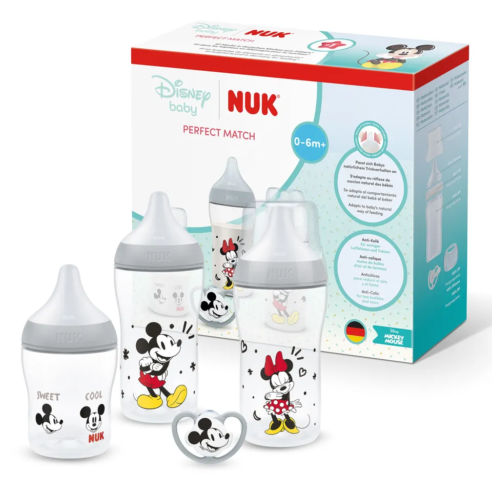 nuk-perfect-match-set-biberon-e-ciuccio-neonati-0-6-mesi-3-biberon-anticolica-15 image 1