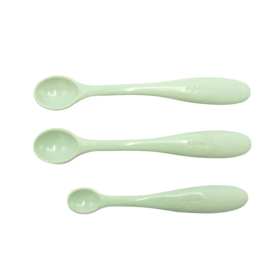 difrax-set-cucchiai-per-beb-3-cucchiaini-alimentazione-svezzamento-vasca-adattiv image 1