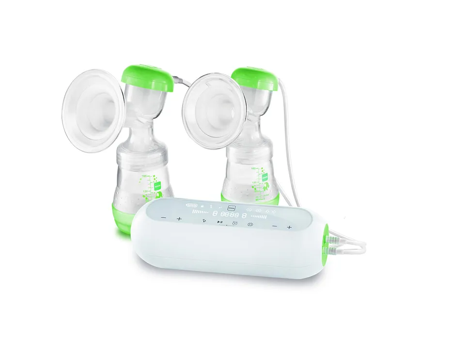 mam-tiralatte-elettrico-doppio-2-in-1-silenzioso-imbuto-in-silicone-morbido-touc image 1