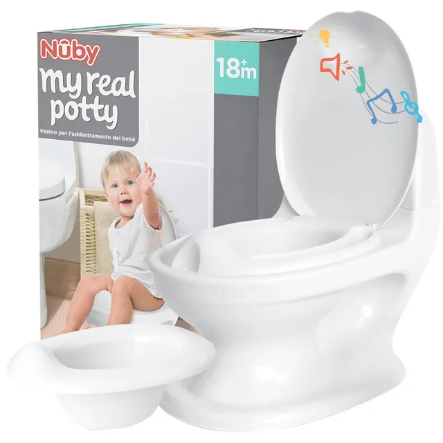 nuby-my-real-potty-vasino-bambini-portatile-con-rumore-di-scarico-e-tavoletta-ri image 1