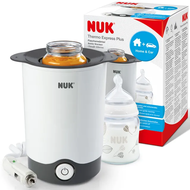 nuk-thermo-express-plus-scaldabiberon-a-vapore-con-adattatore-viaggio-12v-bianco image 1