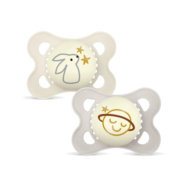 mam-original-night-ciuccio-ortodontico-2-6-mesi-set-da-2-con-tettarella-in-caucc image 1