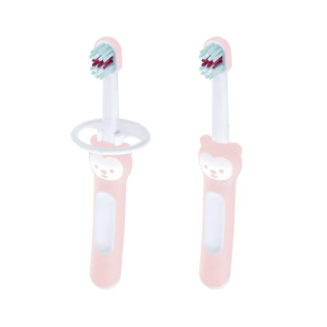 mam-baby-s-brush-set-2-spazzolini-da-denti-per-bambini-6-mesi-con-anello-di-sicu image 1
