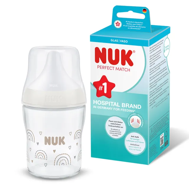 nuk-perfect-match-biberon-in-vetro-0-mesi-120-ml-anticolico-con-indicatore-di-co image 1