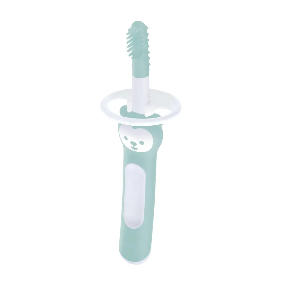 mam-massaging-brush-spazzolino-denti-bambini-3-mesi-setole-morbide-in-tpe-anello image 1