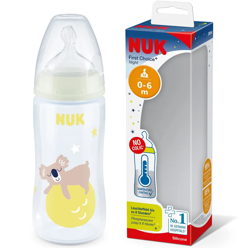 nuk-first-choice-biberon-notturno-anti-colica-300-ml-0-6-mesi-si-illumina-al-bui image 1