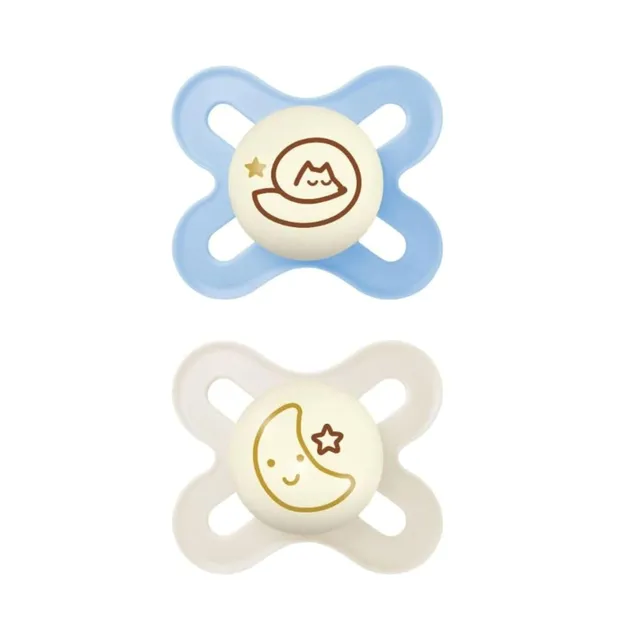 mam-original-start-night-succhietti-0-2-mesi-set-da-2-ciucci-con-tettarella-simm image 1