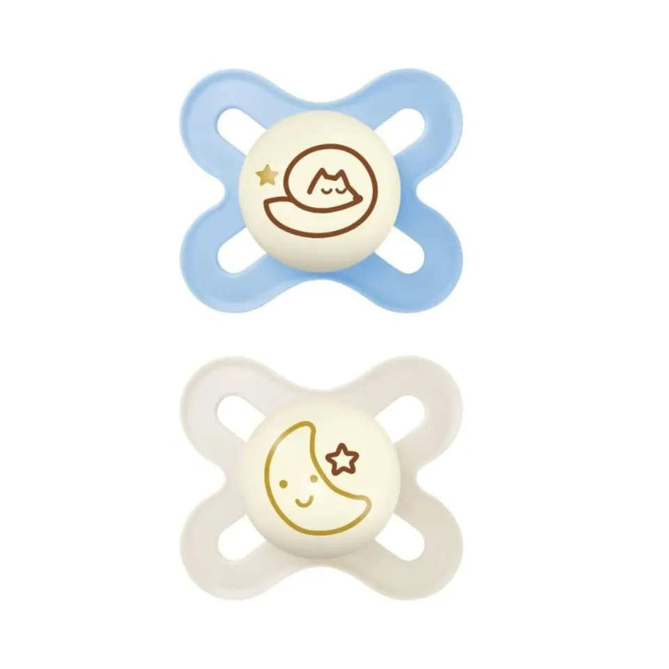 mam-original-start-night-succhietti-0-2-mesi-set-da-2-ciucci-con-tettarella-simm image 1