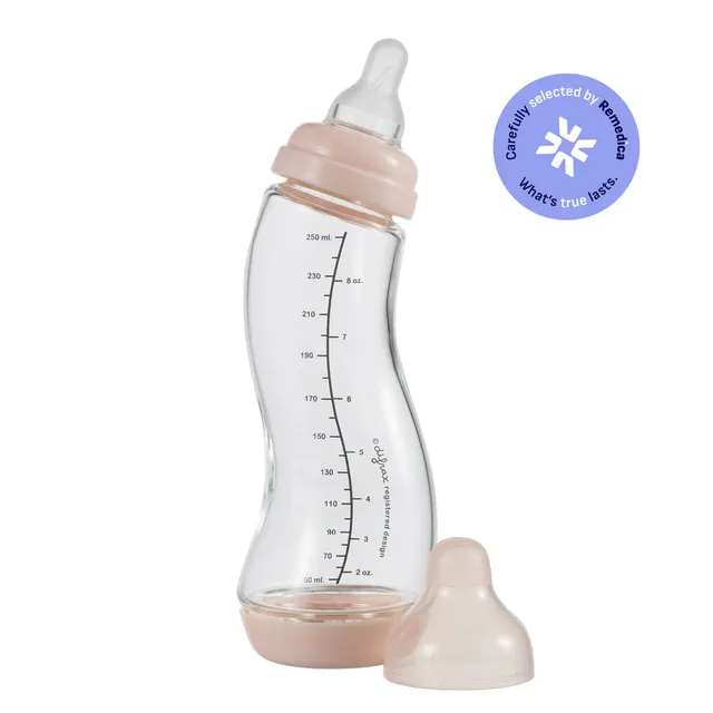 difrax-natural-biberon-in-vetro-s-anti-colica-250-ml-in-borosilicato image 1