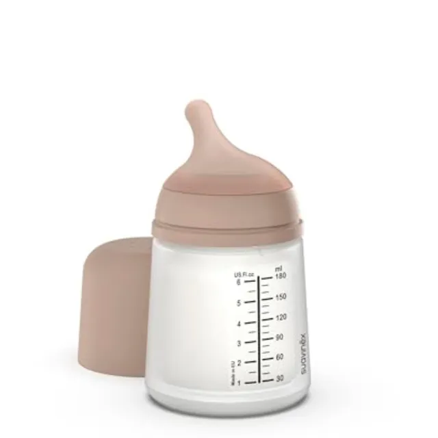 suavinex-biberon-anti-coliche-zero-zero-180-ml-con-tettarella-flusso-adattabile- image 1