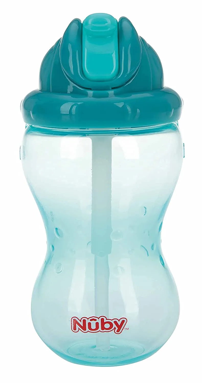nuby-borraccia-flip-it-con-cannuccia-in-silicone-antigoccia-360-ml-dai-12-mesi-s image 1