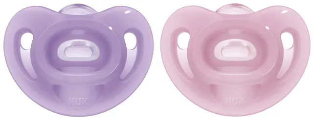 nuk-ciuccio-sensitive-100-silicone-morbido-scudo-a-forma-di-cuore-per-pelle-sens image 1