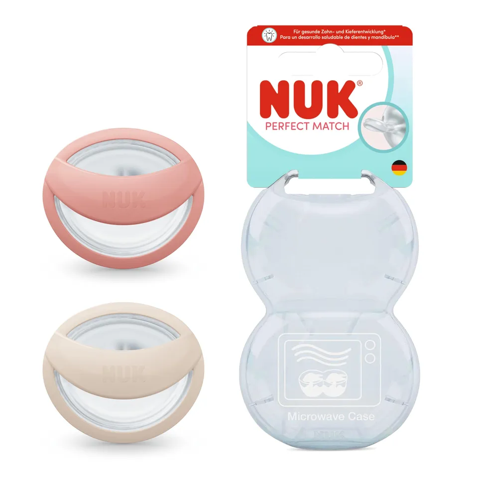 nuk-perfect-match-ciuccio-ortodontico-0-6-mesi-simmetrico-come-il-seno-confezion image 1