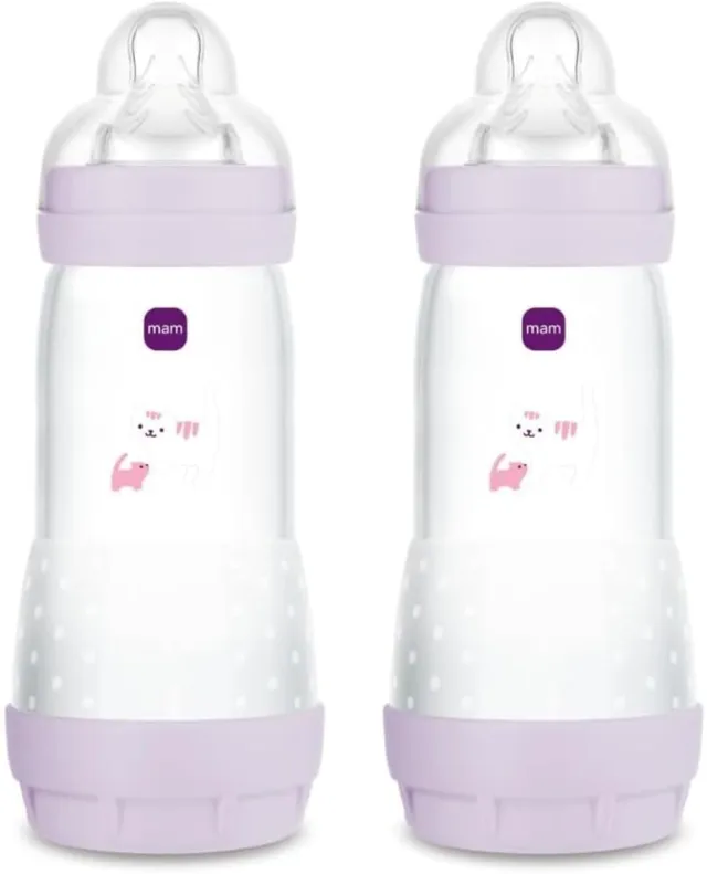 mam-easy-start-biberone-anticolico-320-ml-set-da-2-con-tettarella-misura-3-biber image 1