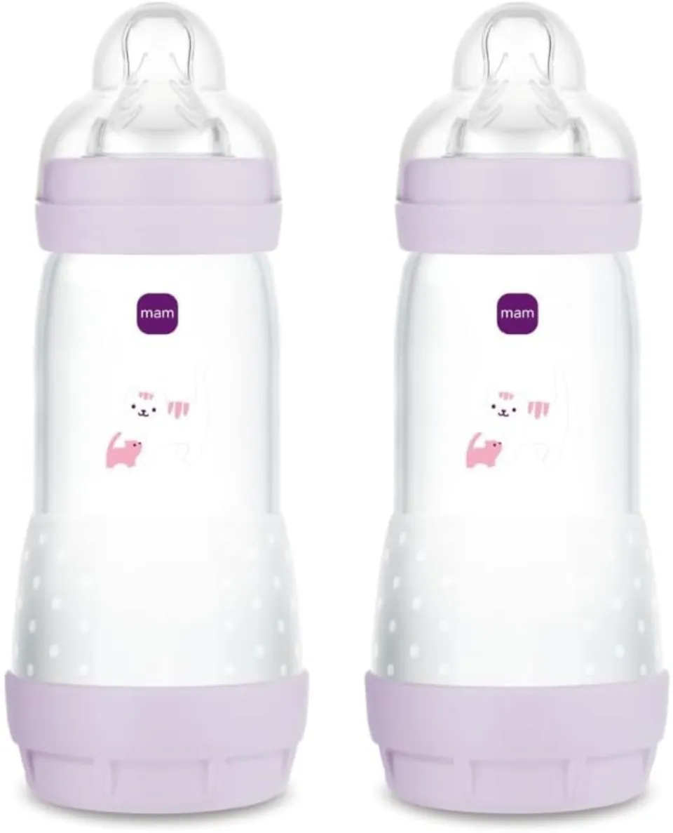 mam-easy-start-biberone-anticolico-320-ml-set-da-2-con-tettarella-misura-3-biber image 1