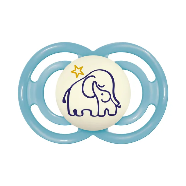 mam-perfect-night-ciuccio-luminoso-6-mesi-tettarella-in-silicone-skinsoft-blu-co image 1