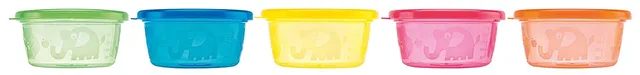 nuby-set-6-ciotole-con-coperchio-erm-300-ml image 1