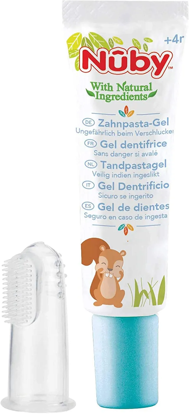nuby-dentifricio-all-natural-per-bambini-con-spazzolino-da-dito-20-ml-4-24-mesi- image 1