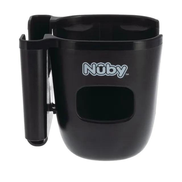 nuby-porta-bicchieri-per-passeggino-2-in-1-con-supporto-smartphone-rotazione-360 image 1