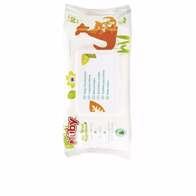 nuby-citroganix-salviettine-igiene-baby-con-ingredienti-naturali-80-pezzi-dermat image 1