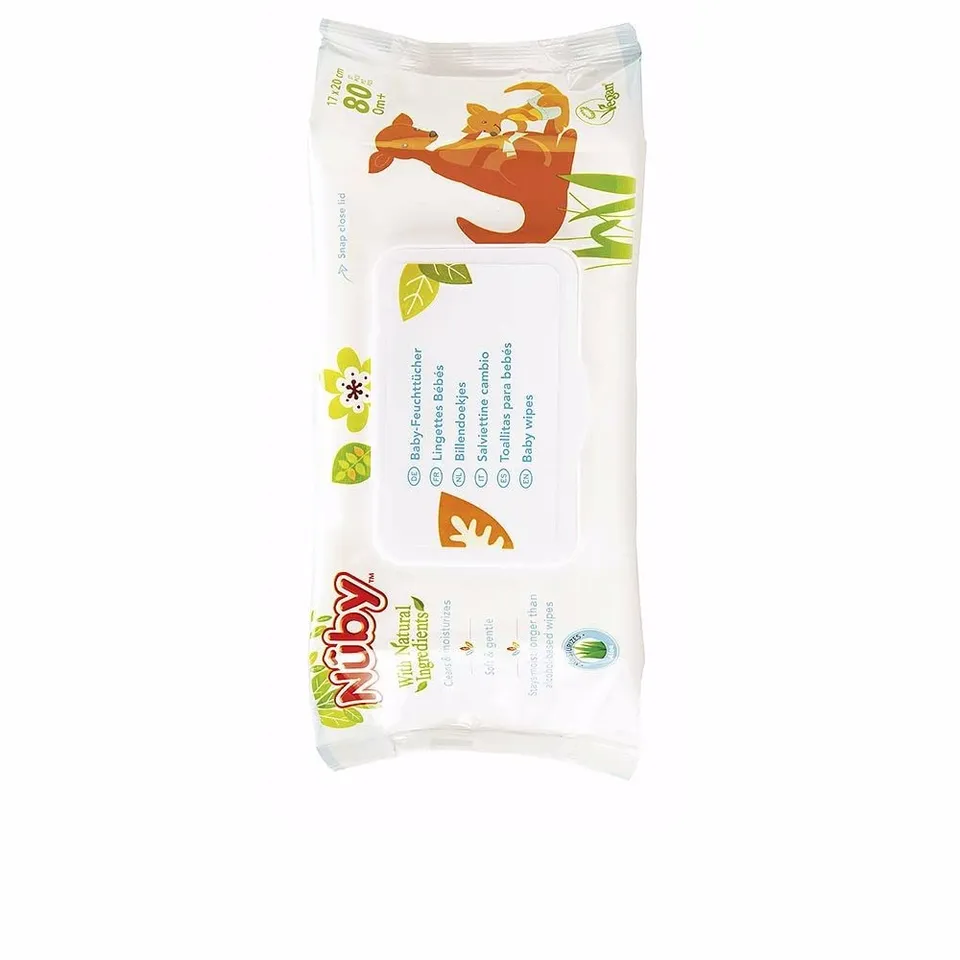 nuby-citroganix-salviettine-igiene-baby-con-ingredienti-naturali-80-pezzi-dermat image 1