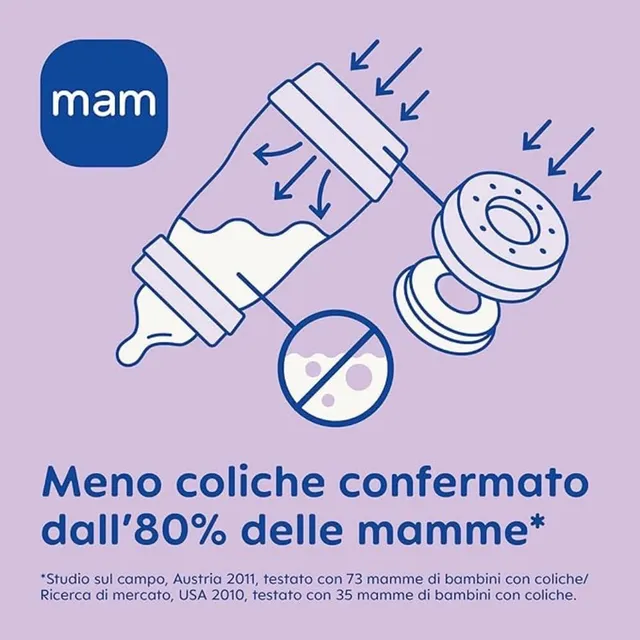 mam-biberon-easy-start-260-ml-set-da-2-biberon-anticolica-2-mesi-con-tettarella- image 1