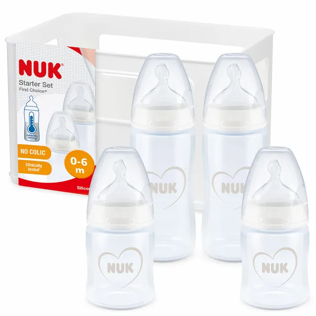 nuk-first-choice-starter-set-biberon-anti-colica-0-6-mesi-4-biberon-2x150-ml-2x3 image 1