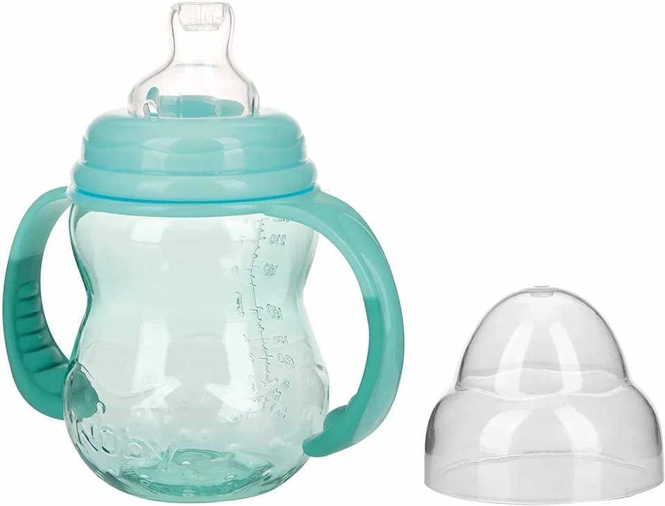 n-by-nv03001aqua-biberon-educativo-in-tritan-con-beccuccio-a-collo-medio-240-ml- image 1