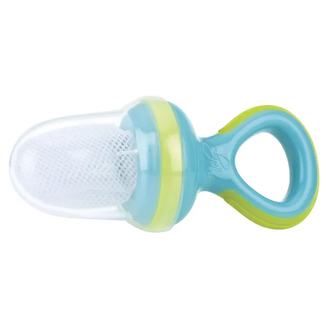 nuby-nibbler-slim-svezzamento-con-retina-e-cappuccio-aqua-6m-doppia-chiusura-di- image 1