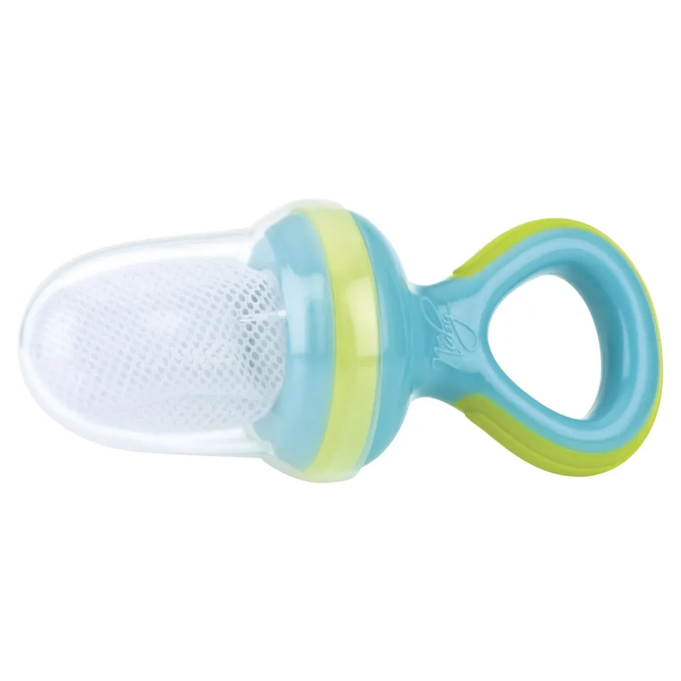 nuby-nibbler-slim-svezzamento-con-retina-e-cappuccio-aqua-6m-doppia-chiusura-di- image 1