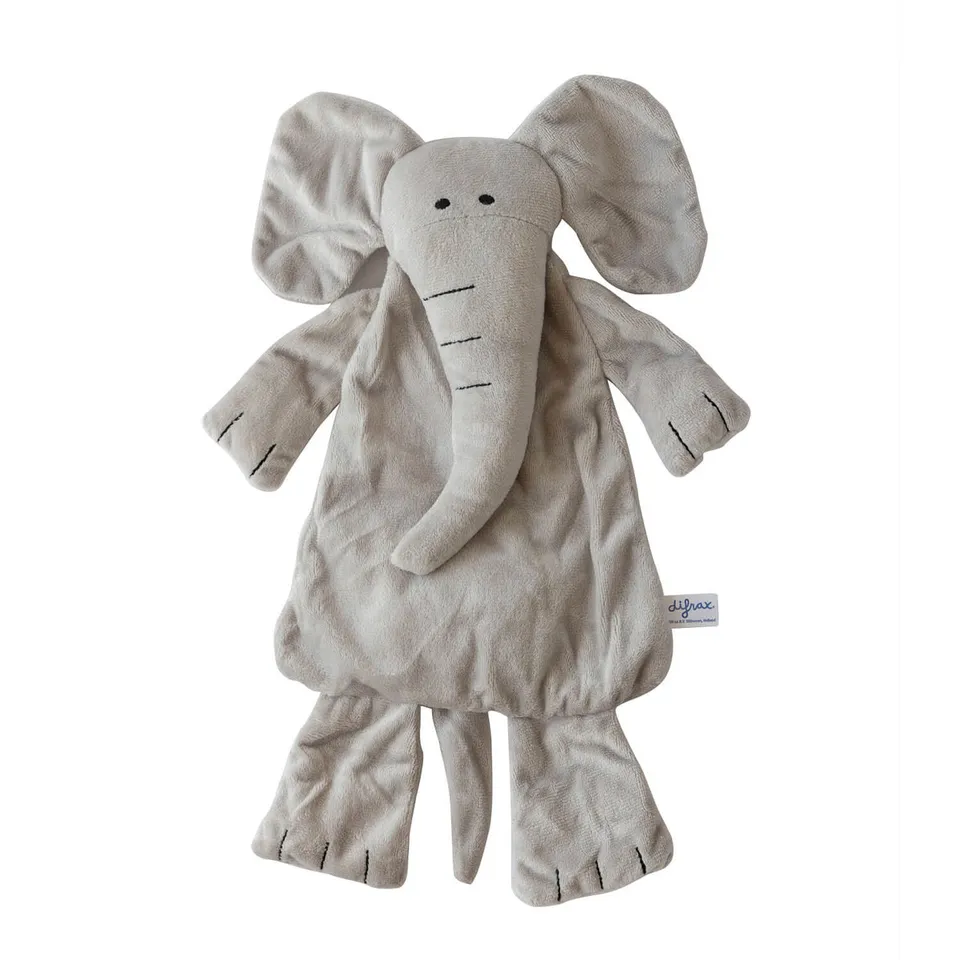 difrax-elliot-elefantino-peluche-piatto-a-bolle-morbidissimo-dal-0-mesi image 1