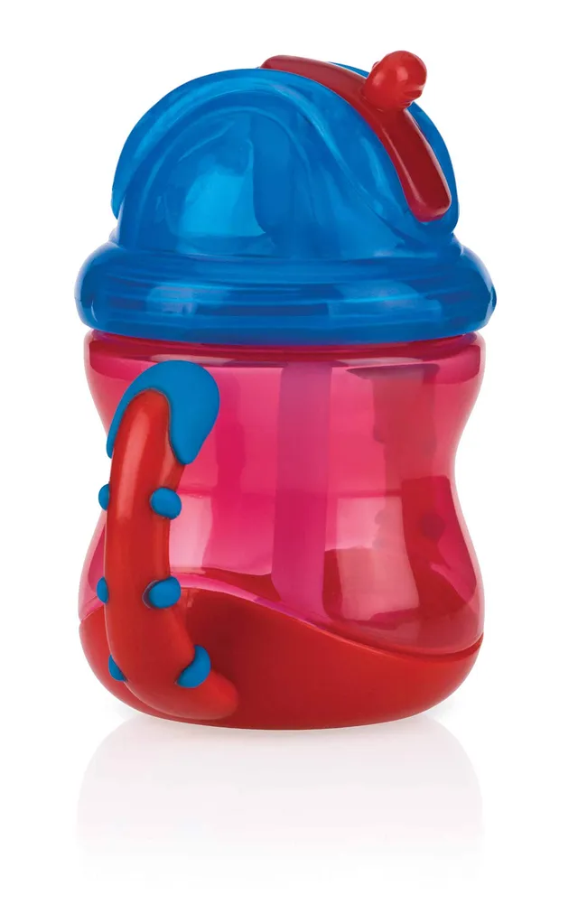 n-by-flip-it-tazza-con-cannuccia-in-silicone-antigoccia-e-maniglie-240-ml-12-mes image 1
