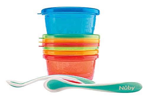 nuby-lunchset-set-pasto-completo-4-pots-300-ml-4-coperchi-2-cucchiai-termosensib image 6
