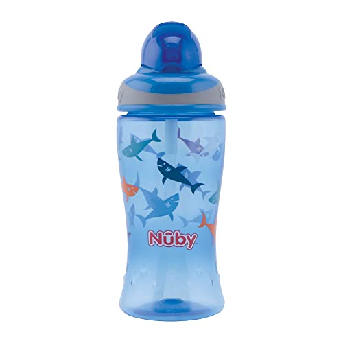 nuby-flip-it-bicchiere-con-cannuccia-per-bambini-12-mesi-360-ml-valvola-antigocc image 6