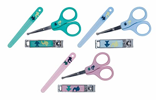 nuby-set-manicure-3-pezzi-per-neonati-0-mesi-forbicina-a-punte-arrotondate-tronc image 7