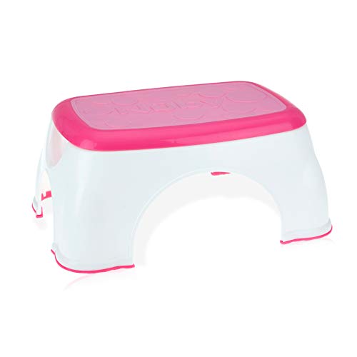 nuby-sgabello-step-up-antiscivolo-rosa-per-bagno-e-lavandino image 7