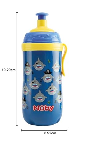 nuby-pop-up-borraccia-sportiva-360-ml-con-anello-luminoso-tazza-con-beccuccio-po image 8