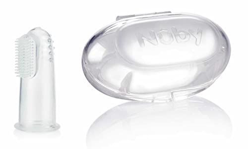 nuby-spazzolino-da-dito-massaggiagengive-in-silicone-bpa-free-con-custodia-bianc image 2