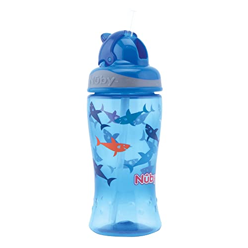 nuby-flip-it-bicchiere-con-cannuccia-per-bambini-12-mesi-360-ml-valvola-antigocc image 7