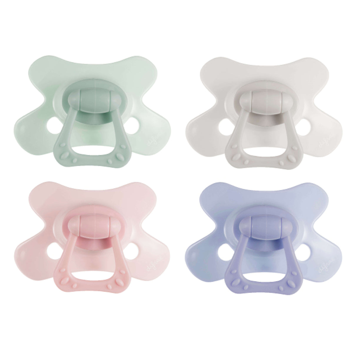 difrax-succhietto-ortodontico-dental-gems-18-mesi-4-pezzi-con-valvola-di-aria-an image 1