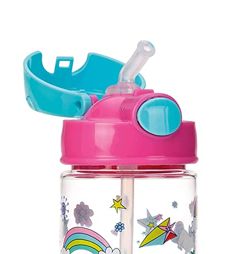 nuby-tazza-in-tritan-con-cannuccia-morbida-e-pulsante-540-ml-4-anni-rosa-borracc image 8