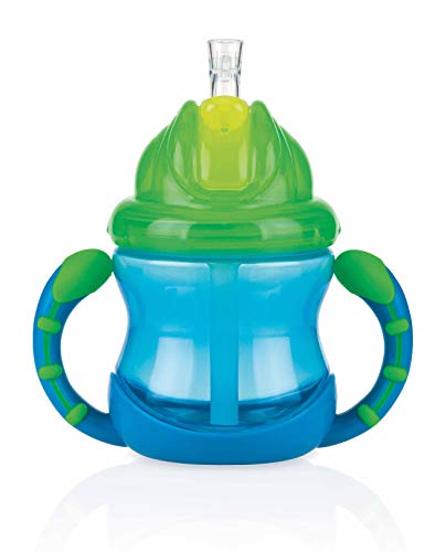 nuby-flip-it-tazza-con-cannuccia-antigoccia-e-manici-240-ml-12-mesi-sistema-vari image 3