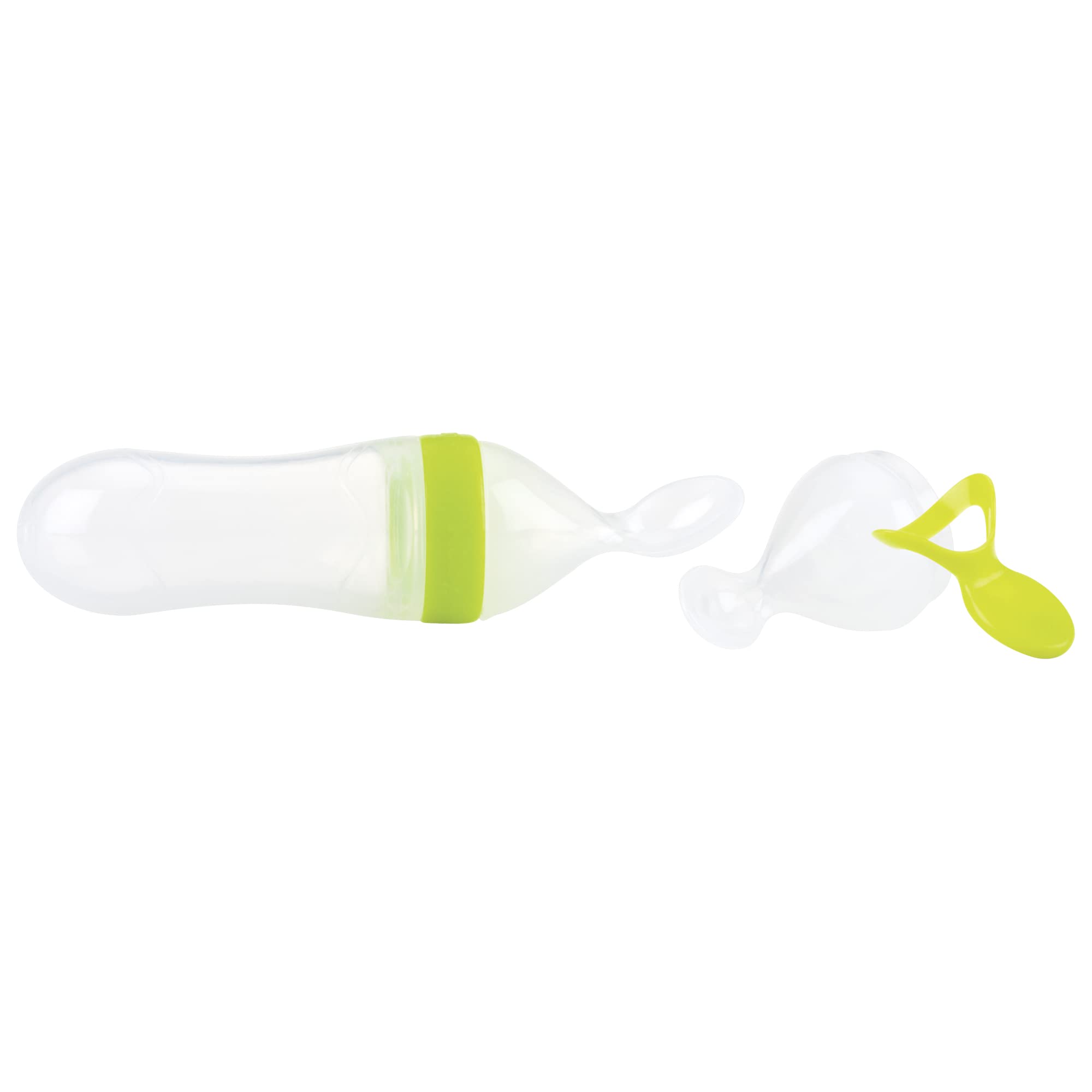 nuby-squeeze-feeder-dispenser-pappe-con-cucchiaino-senza-bpa-da-4-mesi-con-cappu image 5